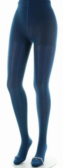 Discount Berthe Aux Grands Pieds Collants en soie bleu minuit