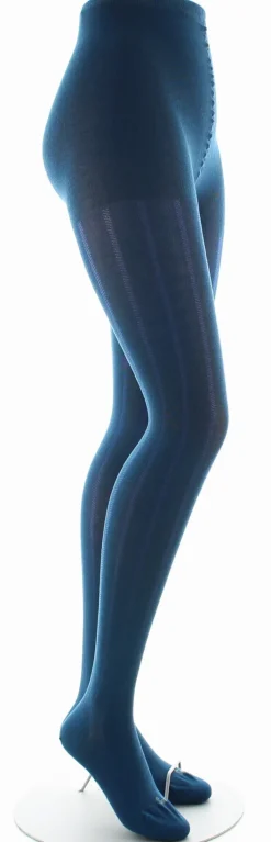Discount Berthe Aux Grands Pieds Collants en soie bleu minuit