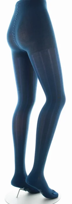 Discount Berthe Aux Grands Pieds Collants en soie bleu minuit