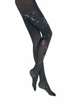 Hot Berthe Aux Grands Pieds Collants femme 40D irisé pétrole sakura bleu