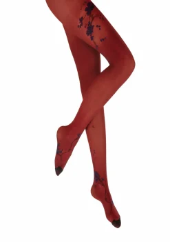 New Berthe Aux Grands Pieds Collants femme 40D irisé rouge sakura bleu