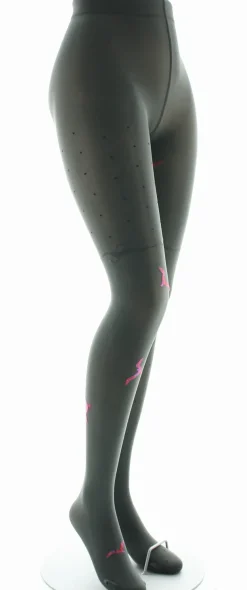 Sale Berthe Aux Grands Pieds Collants femme 40D kaki mouette rose