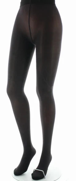 Outlet Berthe Aux Grands Pieds Collants femme 40D maille dévorée prune oiseau lyre