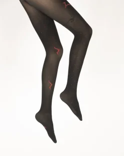 Clearance Berthe Aux Grands Pieds Collants femme 40D noir mouette rouge