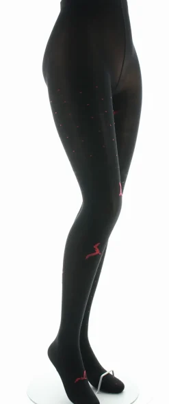 Clearance Berthe Aux Grands Pieds Collants femme 40D noir mouette rouge