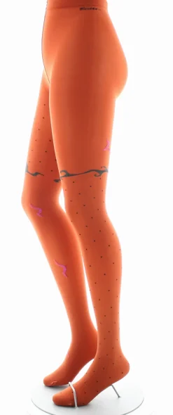 Fashion Berthe Aux Grands Pieds Collants femme 40D orange mouette rose