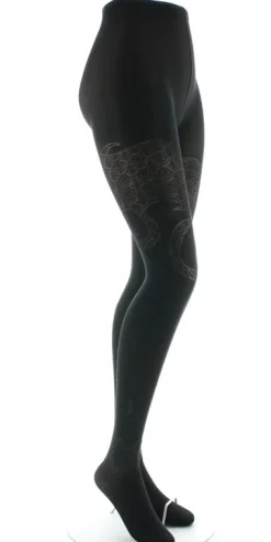 Clearance Berthe Aux Grands Pieds Collants femme 40D poissons noir