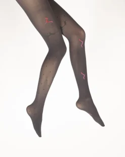 Outlet Berthe Aux Grands Pieds Collants femme 40D raisin mouette rose