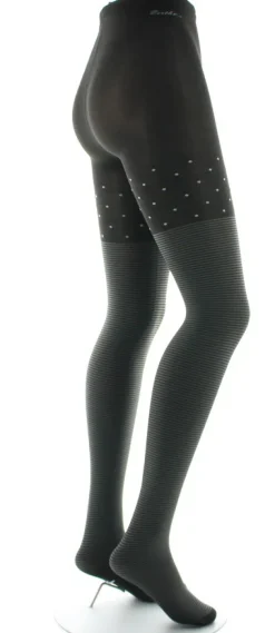 Clearance Berthe Aux Grands Pieds Collants femme 60D rayures