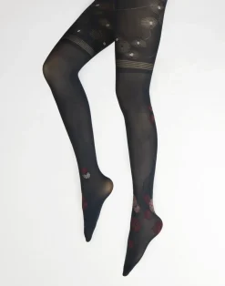 Fashion Berthe Aux Grands Pieds Collants Feu d'Artifice Bordeaux et Blanc sur fond Marine