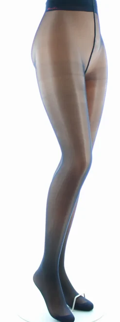 Fashion Berthe Aux Grands Pieds Collants semi transparents - Couleur Marine