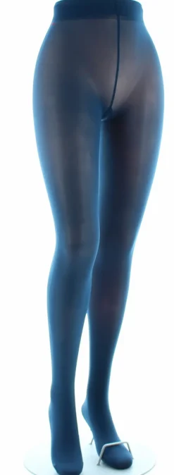 Clearance Berthe Aux Grands Pieds Collants semi-opaques 40 deniers - Bleu pétrole
