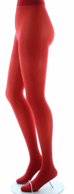 Clearance Berthe Aux Grands Pieds Collants semi-opaques 40 deniers - Rouge