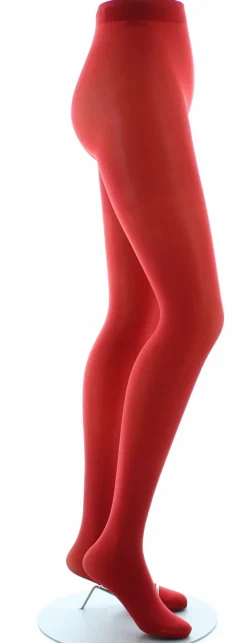 Clearance Berthe Aux Grands Pieds Collants semi-opaques 40 deniers - Rouge