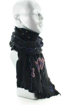 Fashion Berthe Aux Grands Pieds Echarpe femme coton coeur