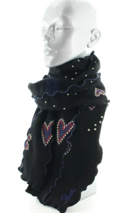 Fashion Berthe Aux Grands Pieds Echarpe femme coton coeur