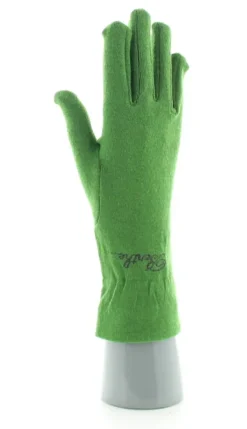 Discount Berthe Aux Grands Pieds Gants cachemire vert