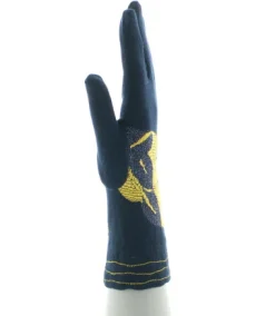 Clearance Berthe Aux Grands Pieds Gants femme coton feuilles d'or