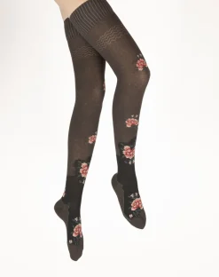 Clearance Berthe Aux Grands Pieds Jambières coton femme fleurs