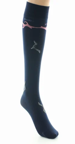 Best Berthe Aux Grands Pieds Mi-bas femme 40D marine mouette grise