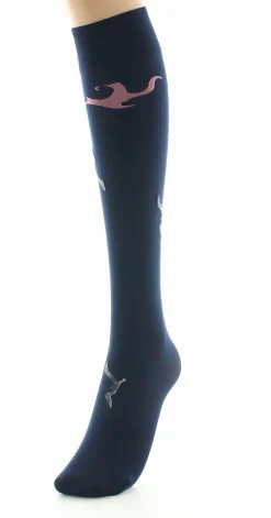 Best Berthe Aux Grands Pieds Mi-bas femme 40D marine mouette grise