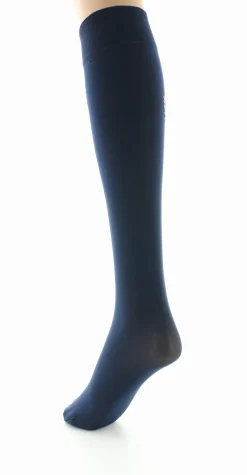 New Berthe Aux Grands Pieds Mi-bas femme 40D marine oiseau lyre bleu