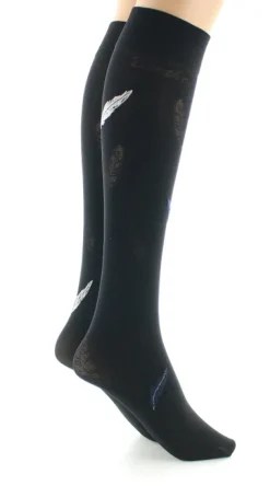 Sale Berthe Aux Grands Pieds Mi-bas femme 40D plume noir et beige