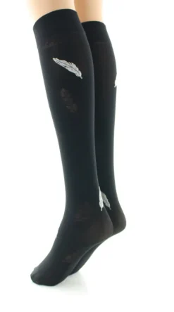 Sale Berthe Aux Grands Pieds Mi-bas femme 40D plume noir et beige