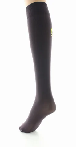 Sale Berthe Aux Grands Pieds Mi-bas femme 40D prune oiseau lyre gris et jaune
