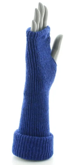 Online Berthe Aux Grands Pieds Mitaines en mohair Bleu Royal