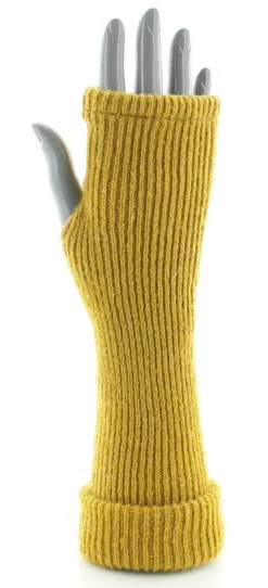 Sale Berthe Aux Grands Pieds Mitaines en mohair Safran