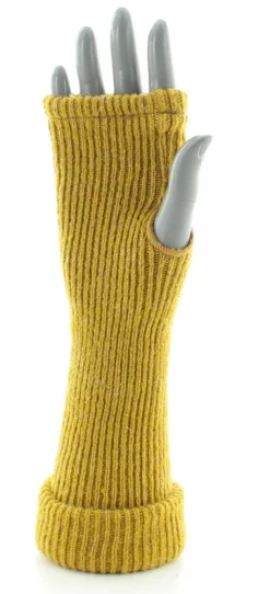Sale Berthe Aux Grands Pieds Mitaines en mohair Safran