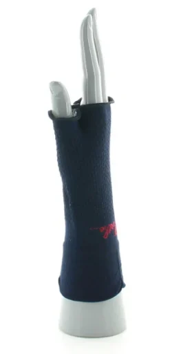 New Berthe Aux Grands Pieds Mitaines en soie Bleu Marine