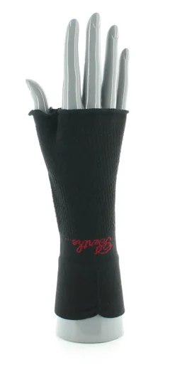 Fashion Berthe Aux Grands Pieds Mitaines en soie Noir