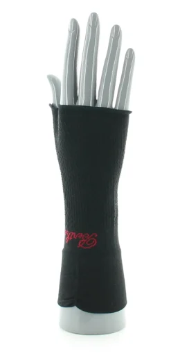 Fashion Berthe Aux Grands Pieds Mitaines en soie Noir