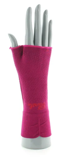 Hot Berthe Aux Grands Pieds Mitaines en soie Rose