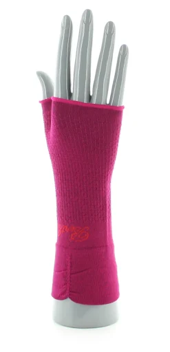 Hot Berthe Aux Grands Pieds Mitaines en soie Rose