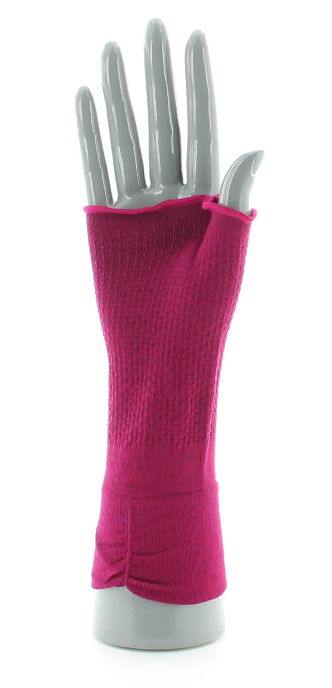 Hot Berthe Aux Grands Pieds Mitaines en soie Rose