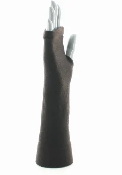 Hot Berthe Aux Grands Pieds Mitaines femme cachemire marron