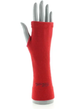 Best Berthe Aux Grands Pieds Mitaines femme cachemire rouge
