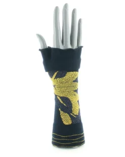 Best Berthe Aux Grands Pieds Mitaines femme coton feuilles d'or