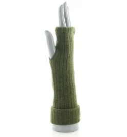 New Berthe Aux Grands Pieds Mitaines femme laine et acrylique kaki