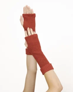 Fashion Berthe Aux Grands Pieds Mitaines femme laine et acrylique rouge