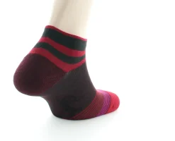 Best Berthe Aux Grands Pieds Socquettes à rayures bordeaux et rouges
