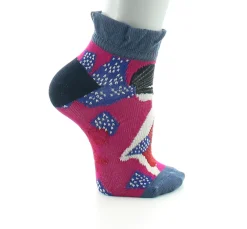 Fashion Berthe Aux Grands Pieds Socquettes bébé fil d'Ecosse fleurs sauvages