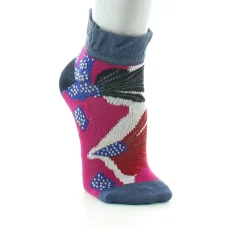 Fashion Berthe Aux Grands Pieds Socquettes bébé fil d'Ecosse fleurs sauvages