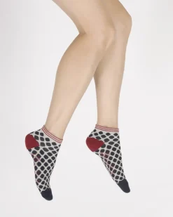 New Berthe Aux Grands Pieds Socquettes de sport femme coton pois