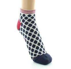New Berthe Aux Grands Pieds Socquettes de sport femme coton pois