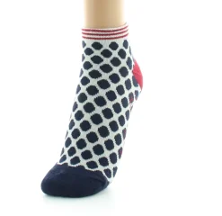 New Berthe Aux Grands Pieds Socquettes de sport femme coton pois