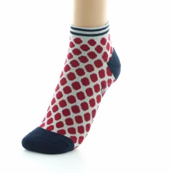 Sale Berthe Aux Grands Pieds Socquettes de sport Femme Pois Rouges